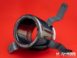 Alfa Romeo Stelvio Exhaust Trim Ring Set - Gloss Black 